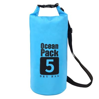 5L 10L 15L ক্ষমতা সহ আউটডোর 500D PVC জলরোধী শুকনো ব্যাগ