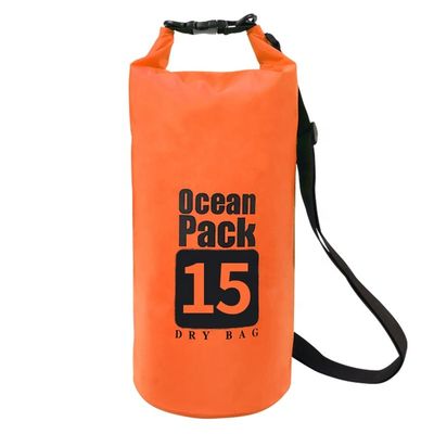 5L 10L 15L ক্ষমতা সহ আউটডোর 500D PVC জলরোধী শুকনো ব্যাগ