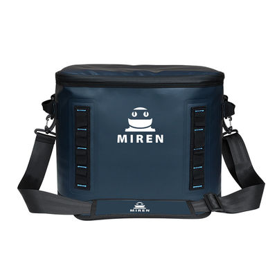 জিপ সেলাই করা হয় 30 ক্যান কুলার ব্যাগ 20L বড় ধারণক্ষমতা নরম কুলার ব্যাগ পিকনিক এবং সৈকত ভ্রমণের জন্য